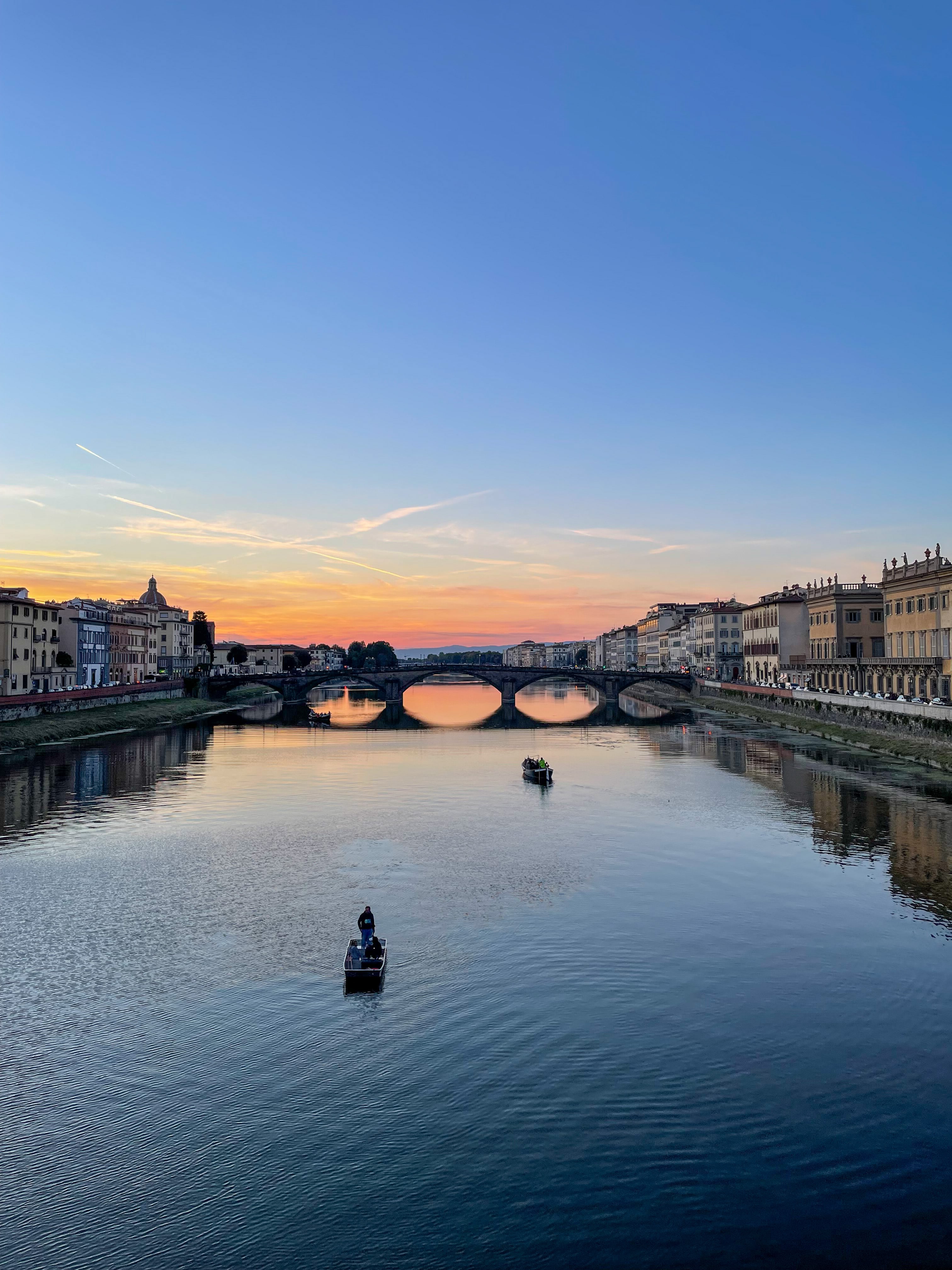 sunset Arno Florence