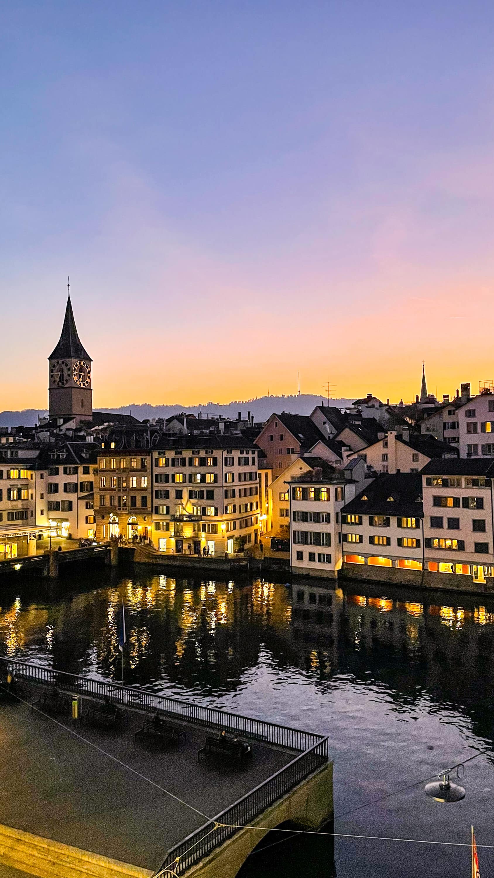 Zurich sunset