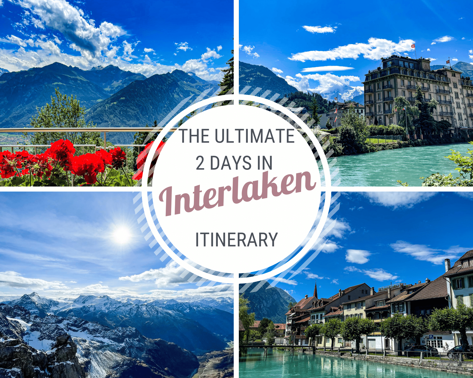 Interlaken Ultimate 2 Day Itinerary - backpacks and bubbly