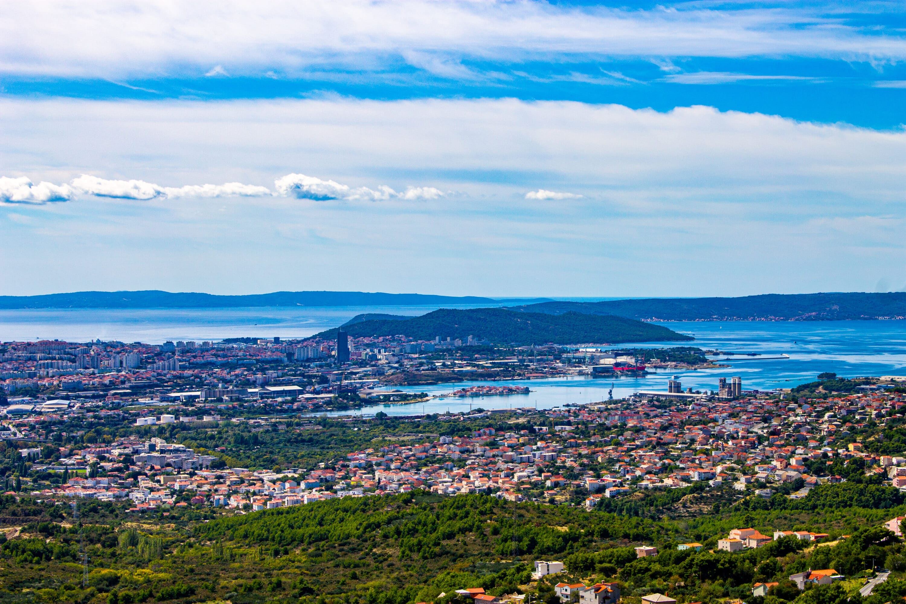 view from Klis fortress Split