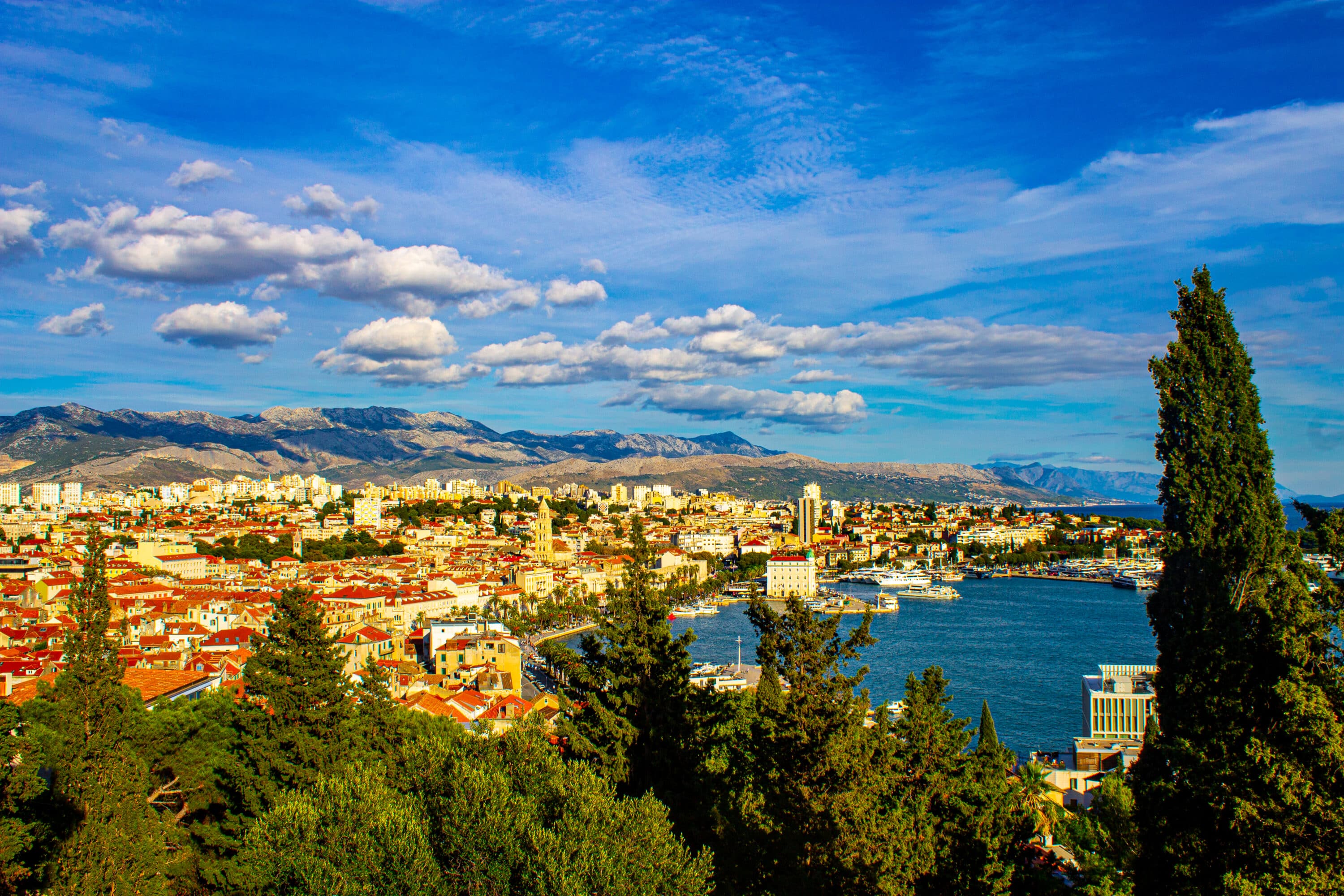 Panoramic view of Split