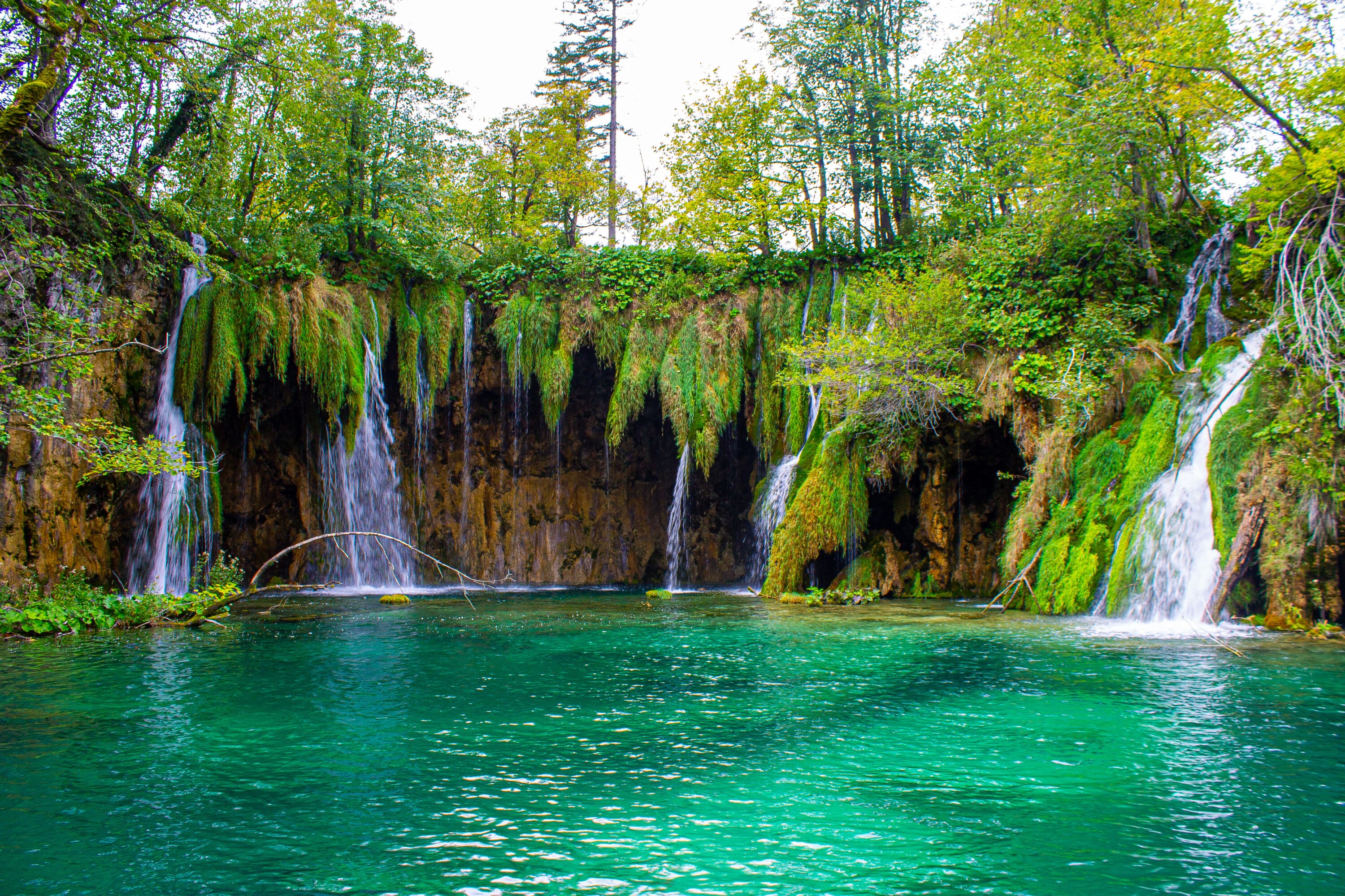Plitvice lakes waterfall