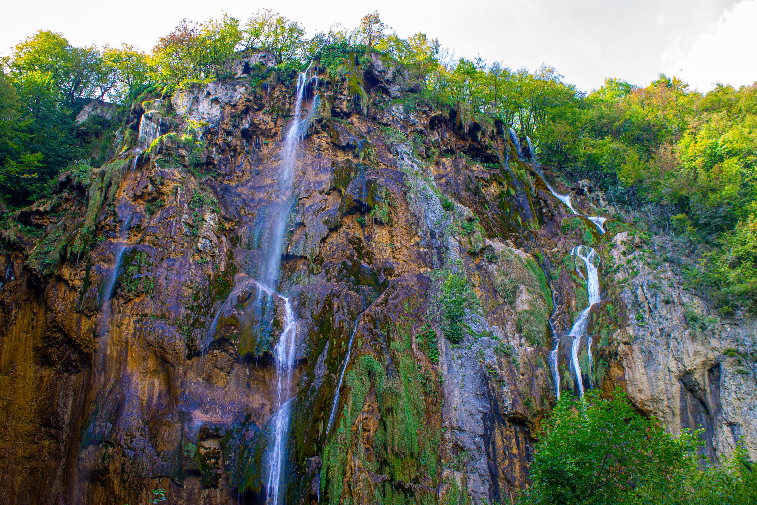 Plitvice Lakes great waterfall