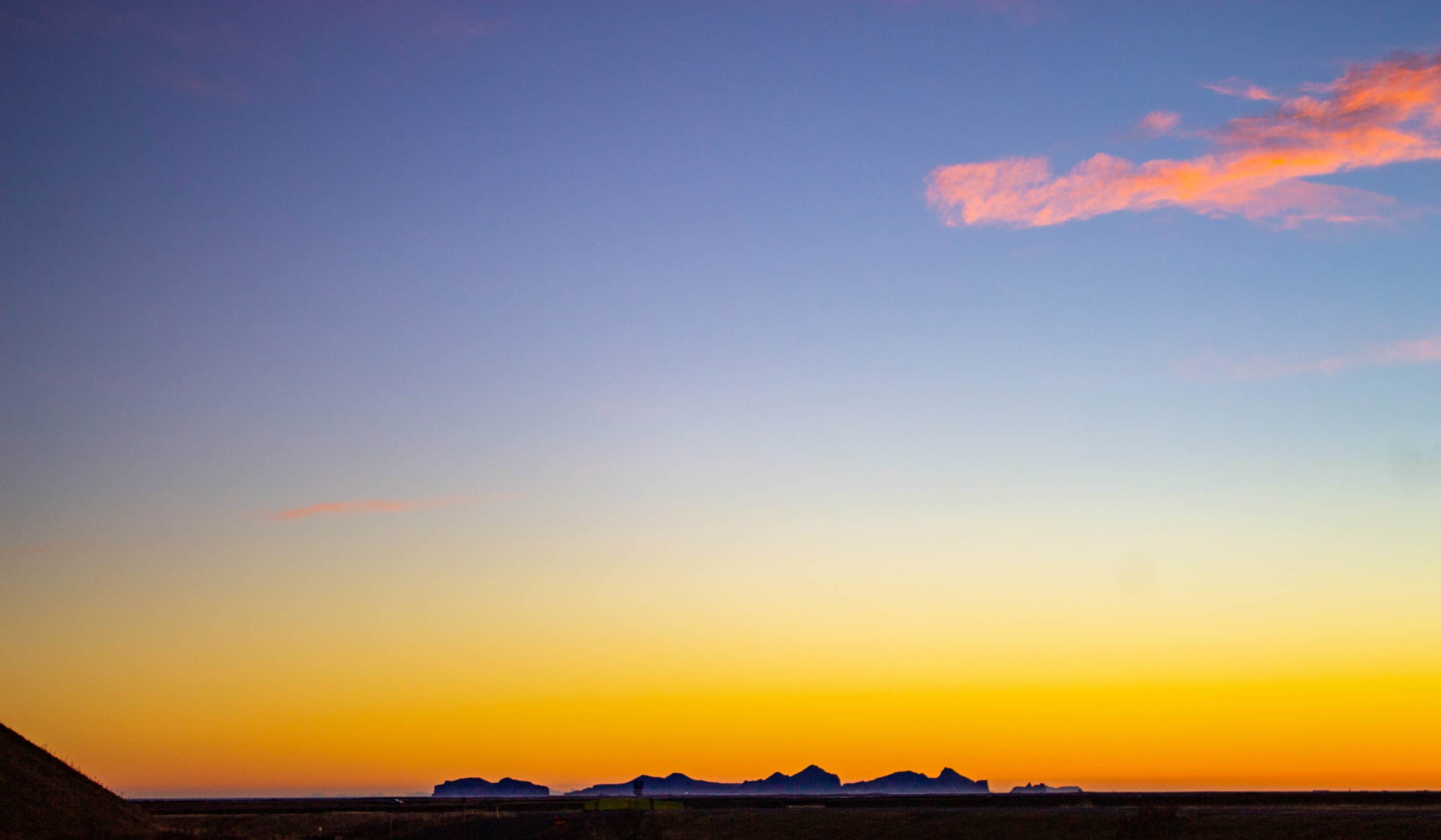 sunset over Vestmannaeyjar 