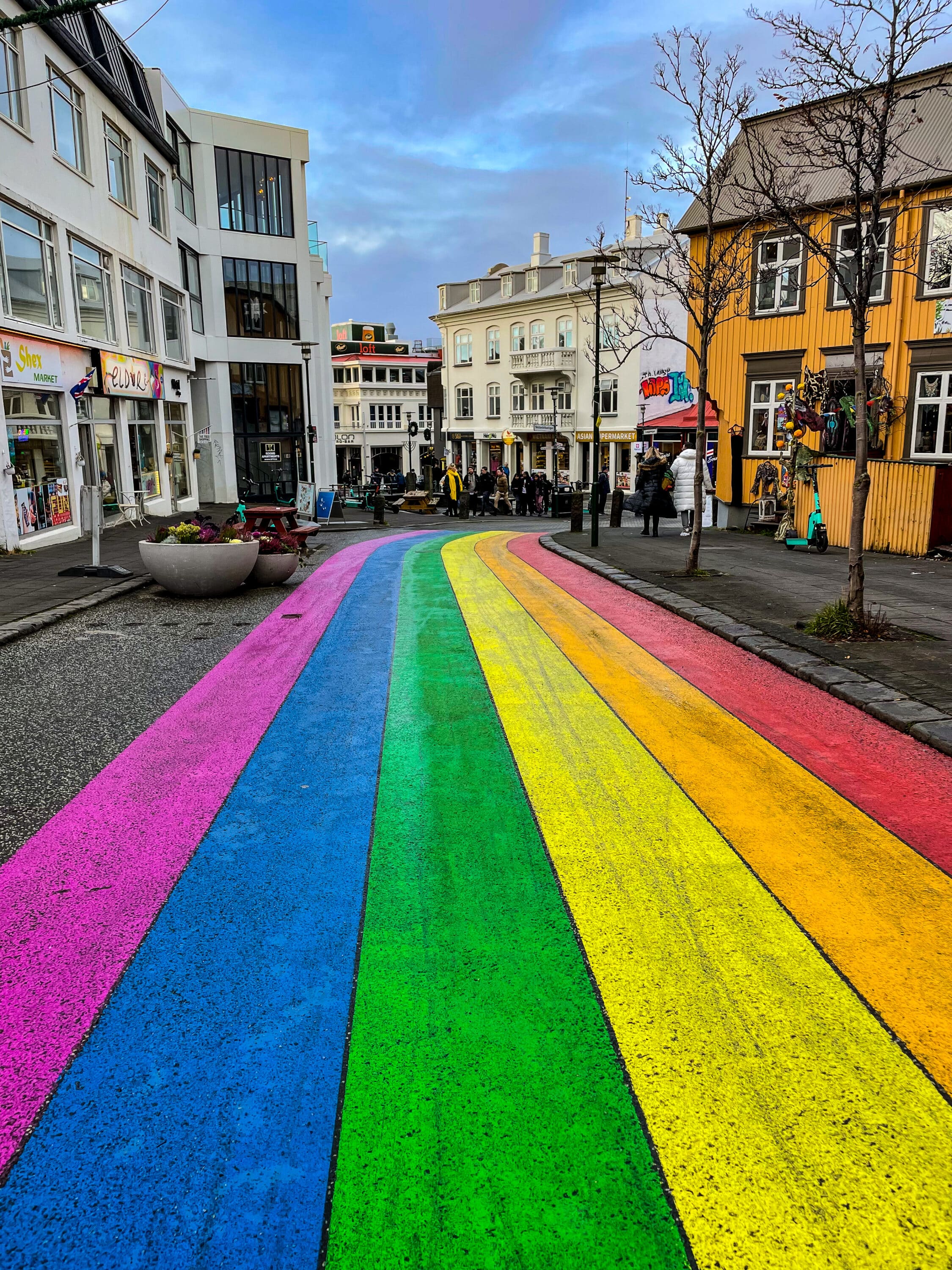 Reykjavik rainbow road