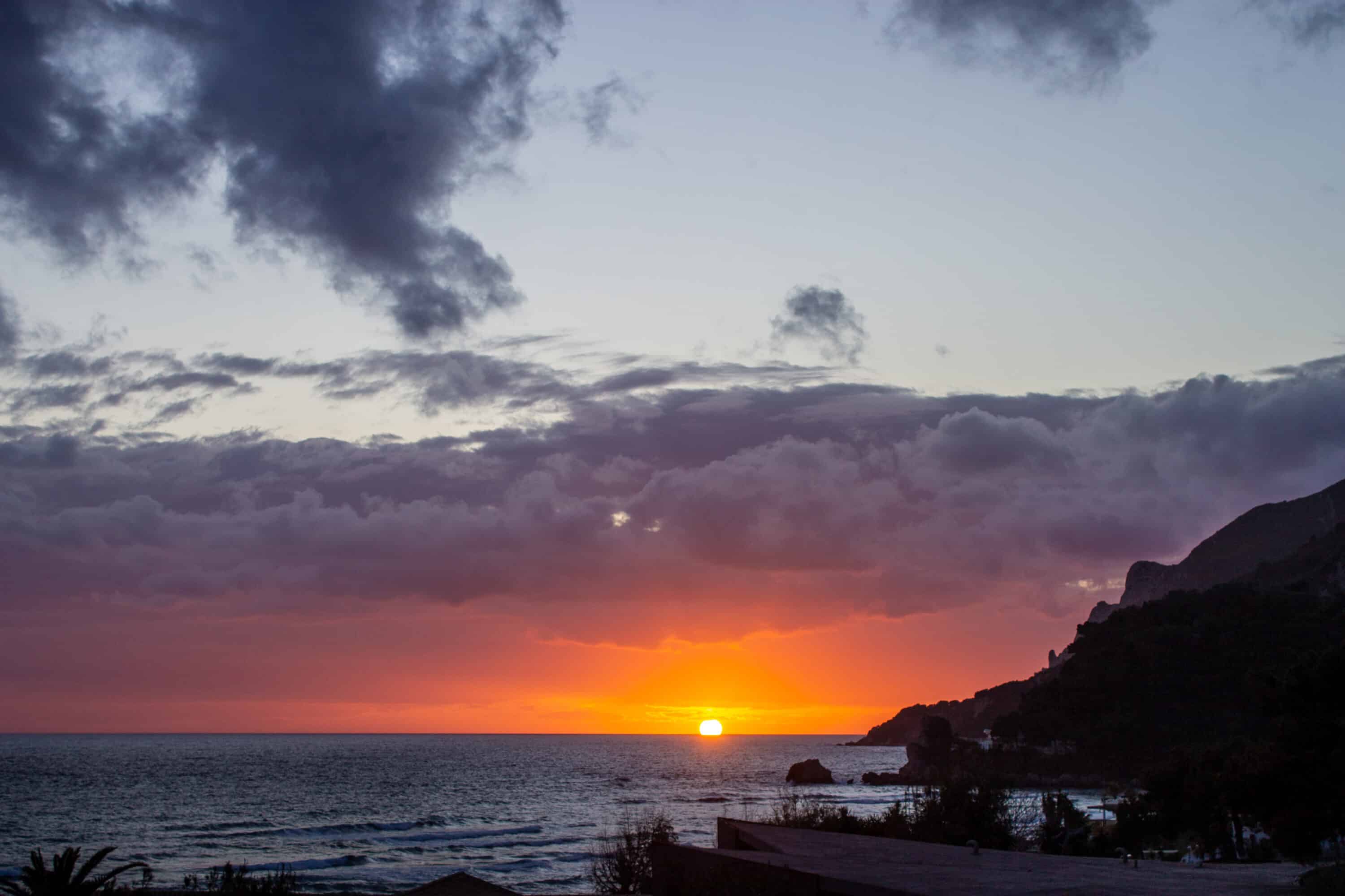 corfu sunset