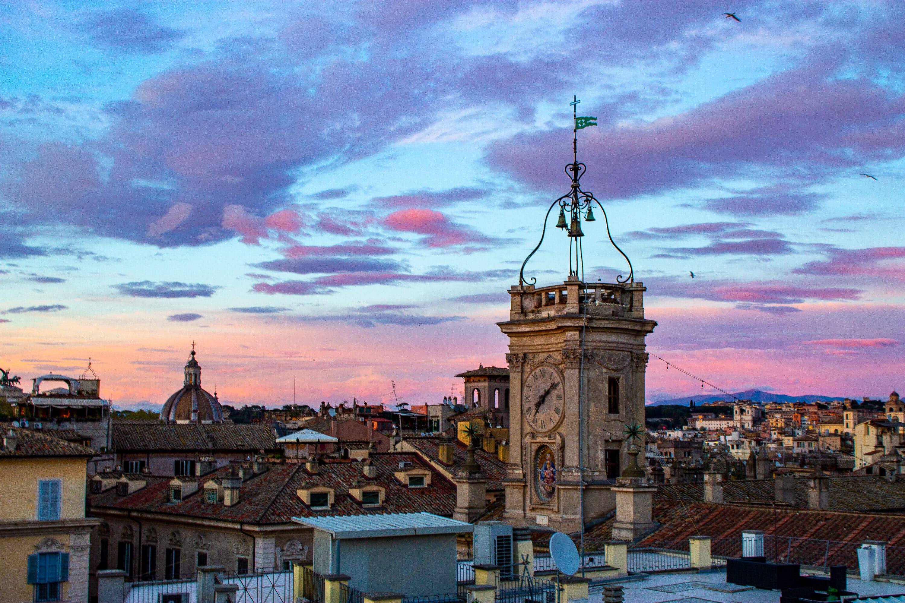 sunset rome