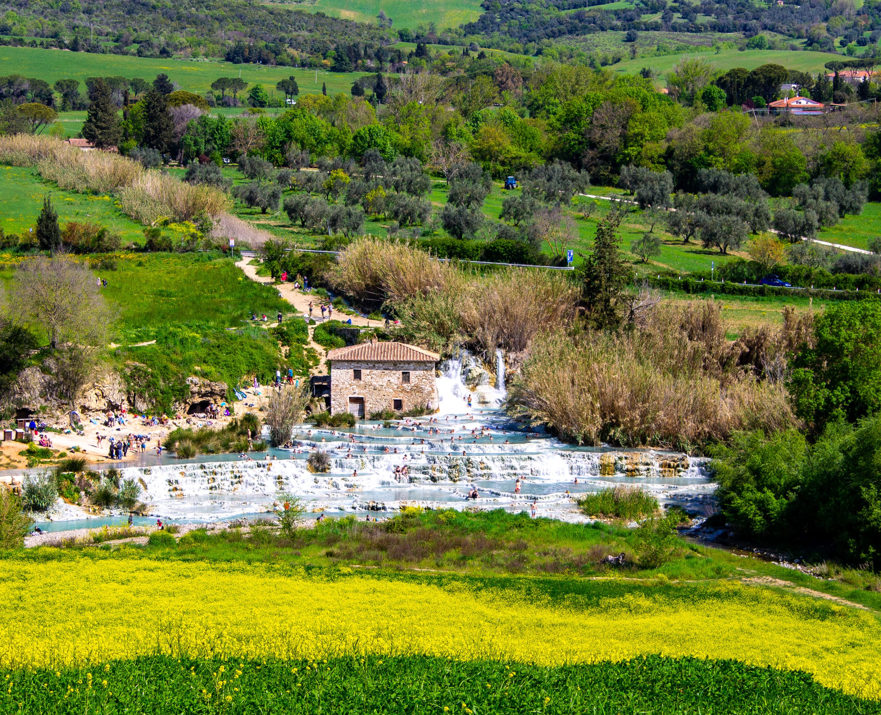 Saturnia hot springs