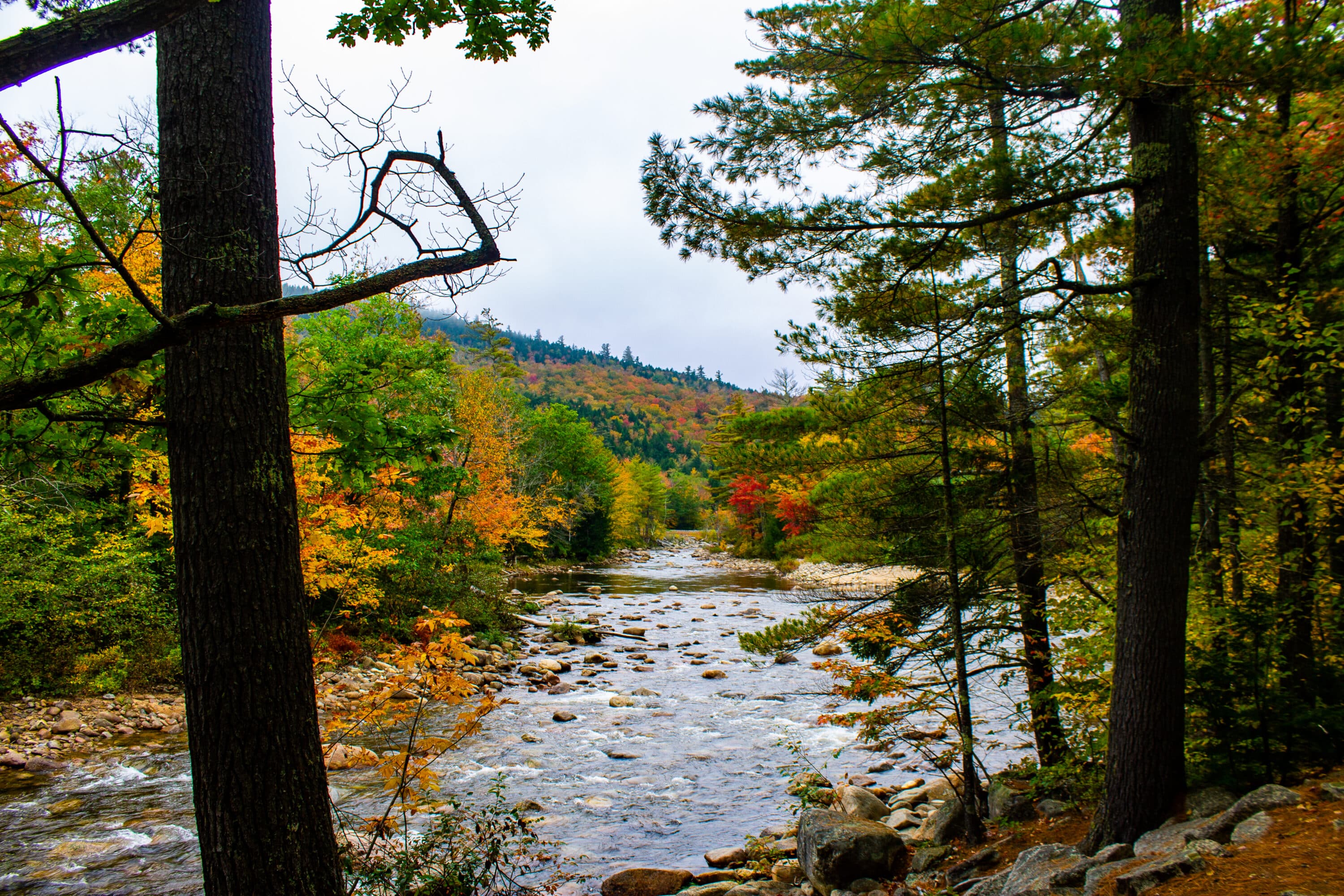 kancamagus highway fall