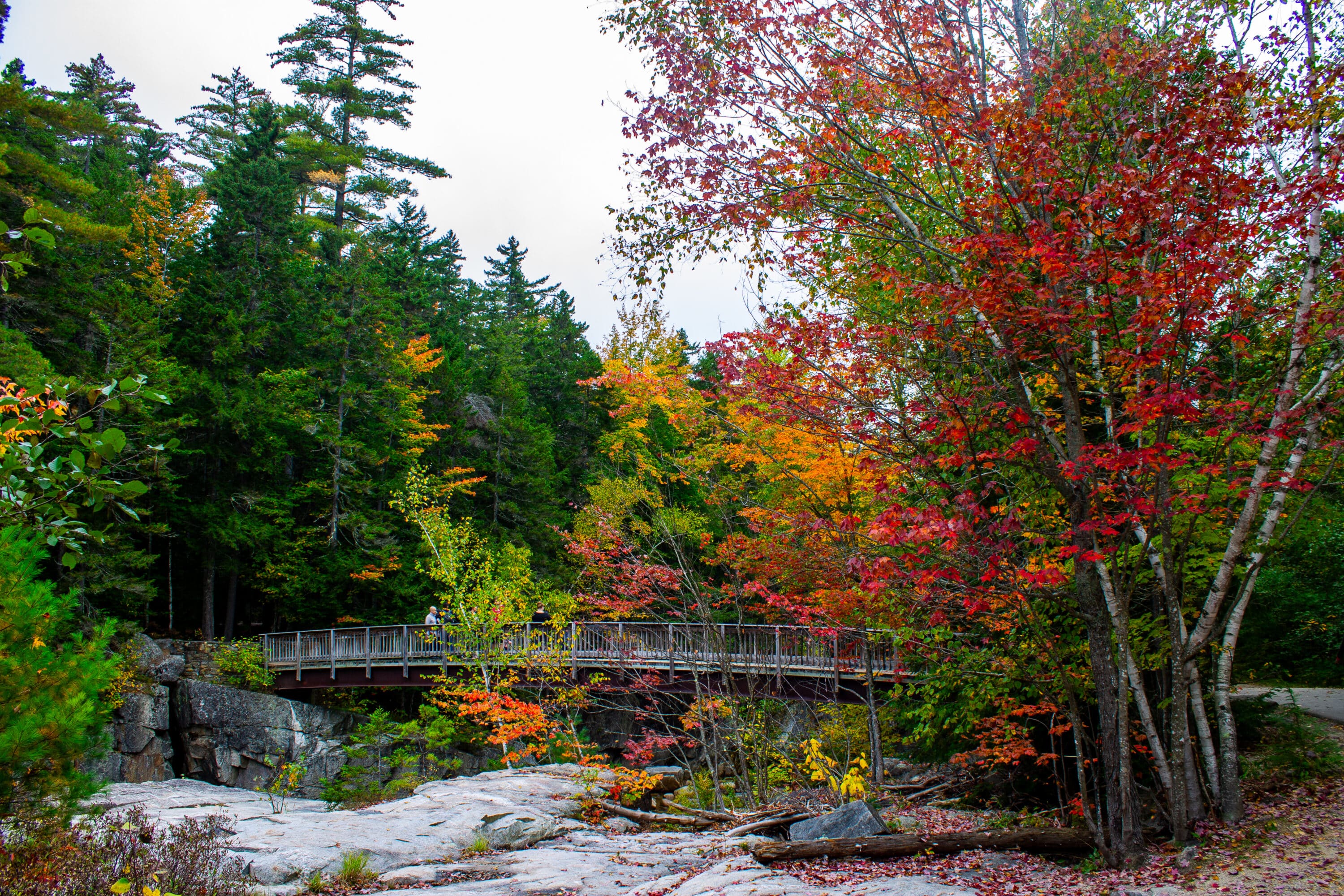 rocky gorge kancamagus bridge