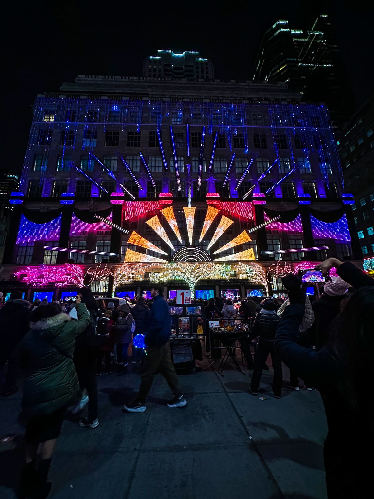 Saks 5th Ave Holiday Light Show