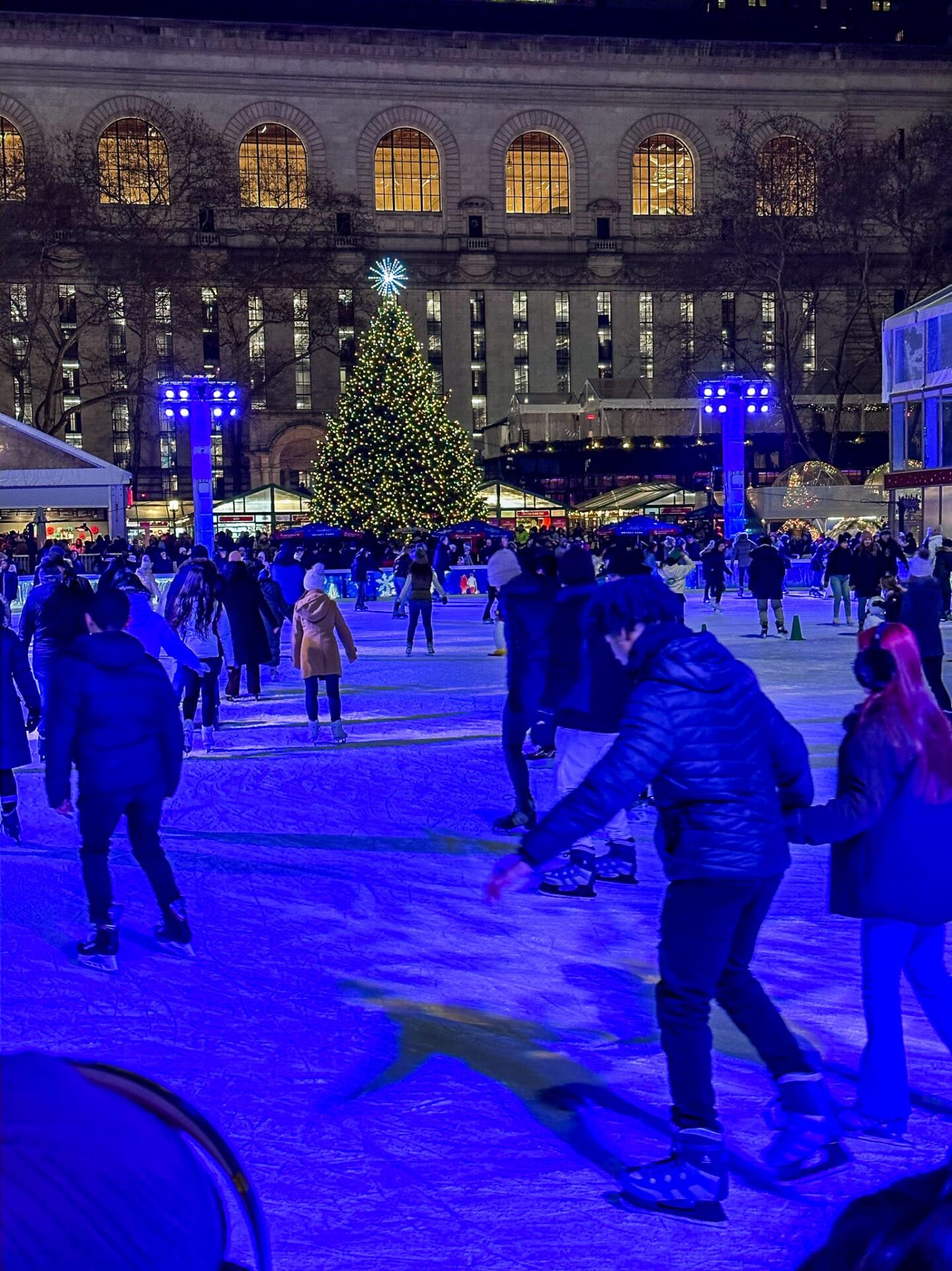 bryant park christmas market night