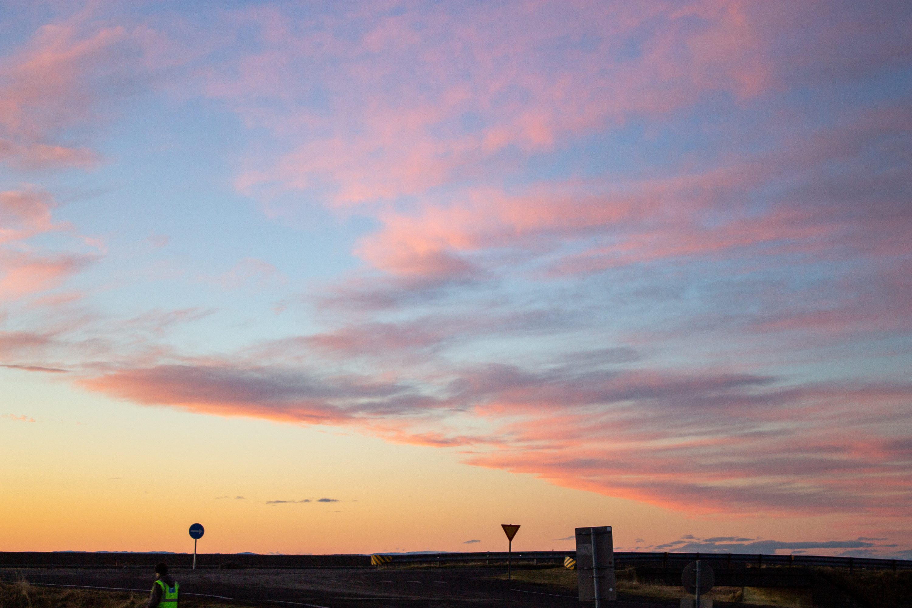 sunset iceland