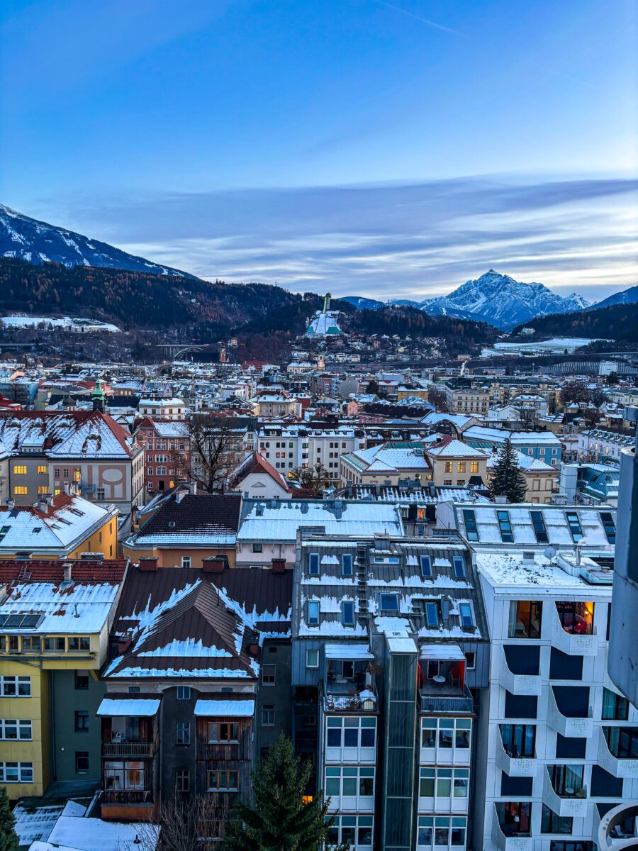 innsbruck winter panoramic view