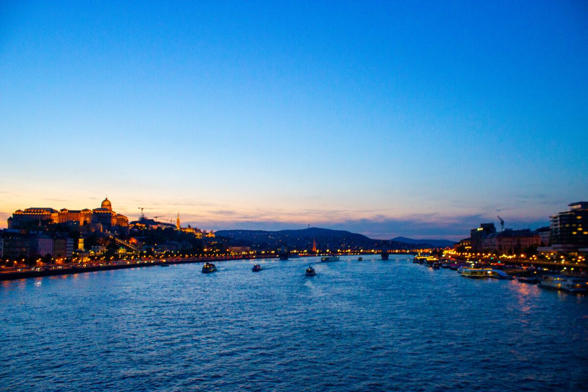 Budapest Sunset from Erzsébet Bridge