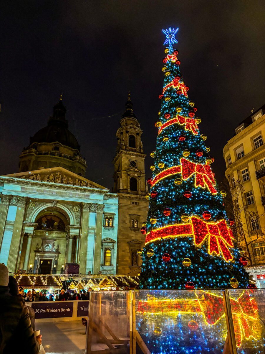 Budapest Christmas Market Night