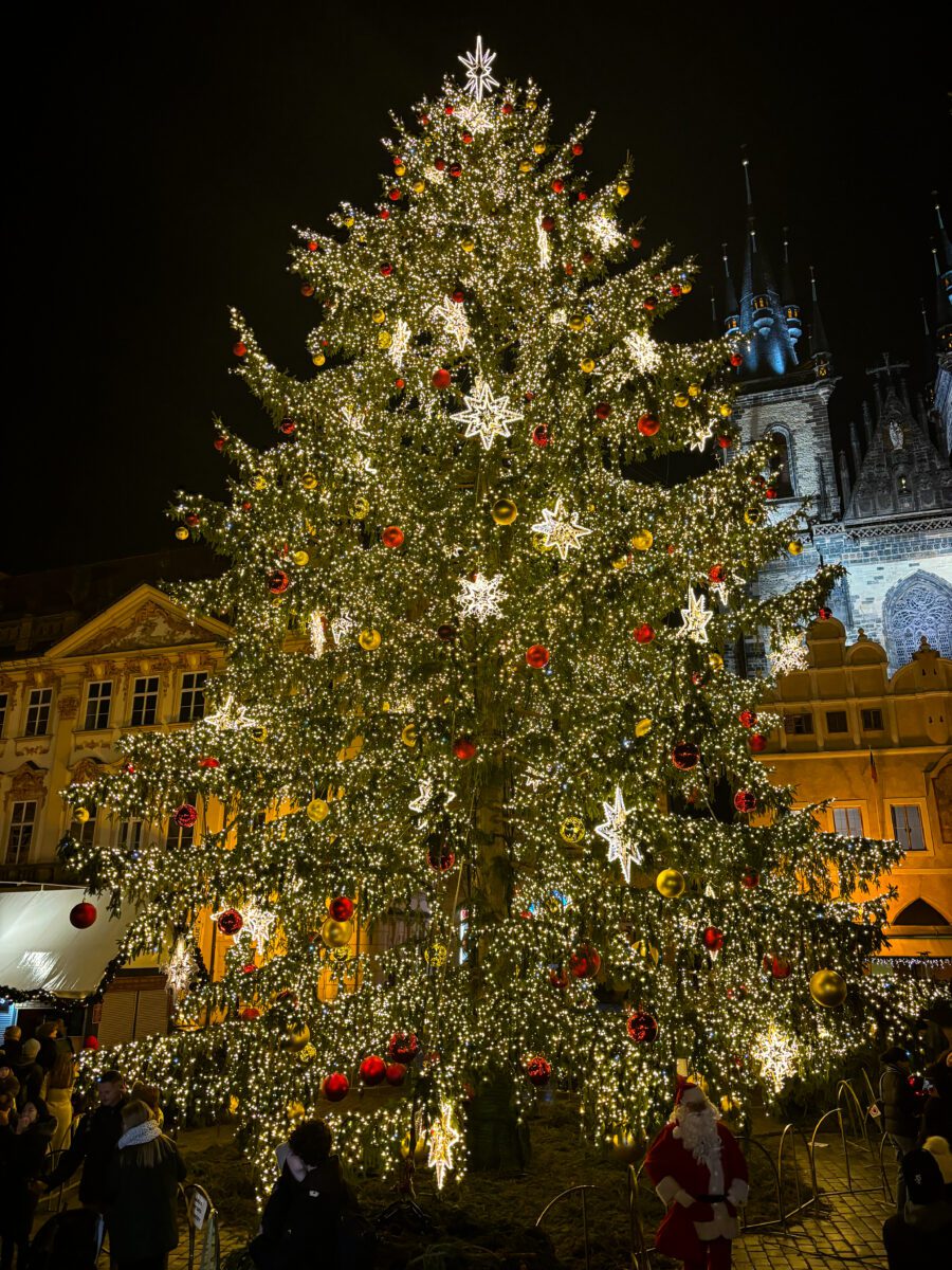 Prague Christmas Market Night