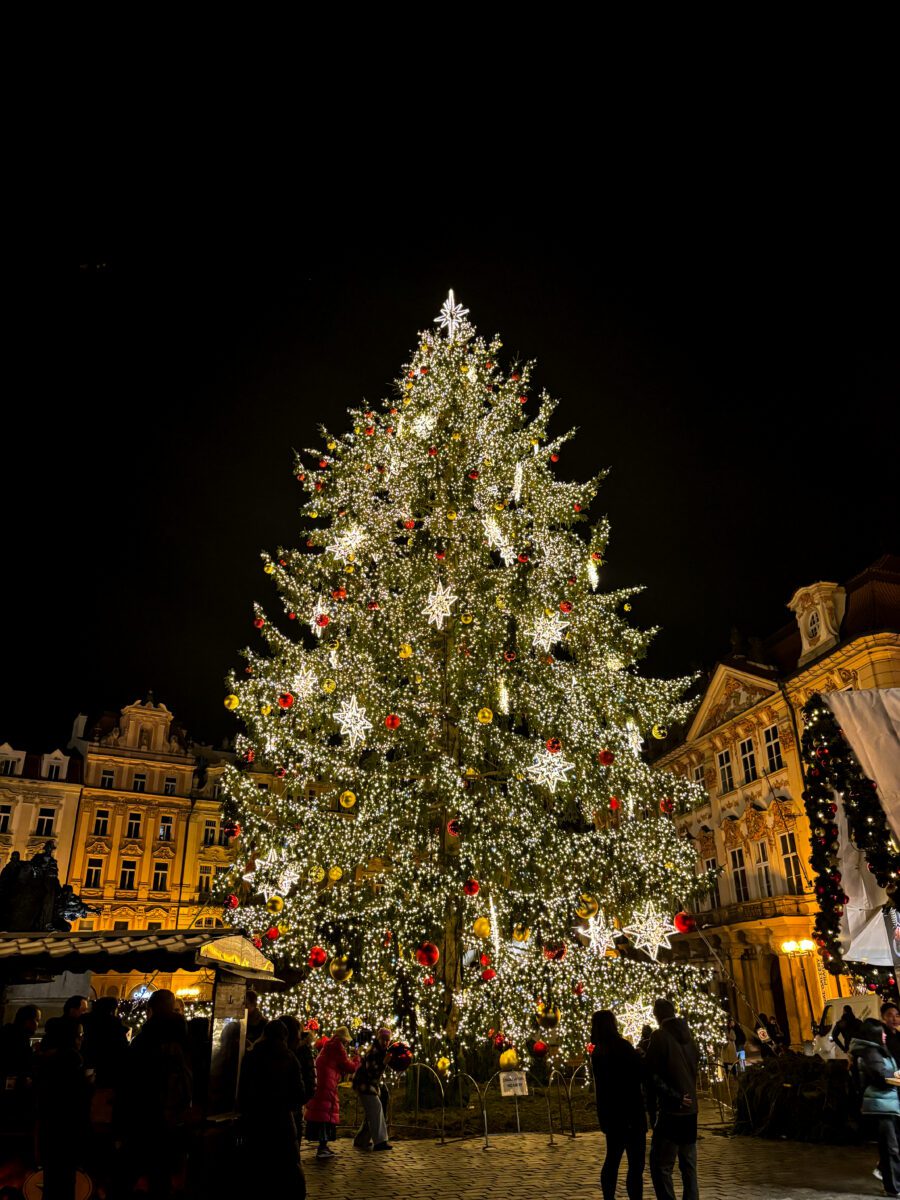 Prague Christmas Market Night