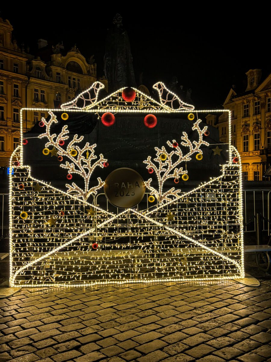 Prague Christmas Market Night