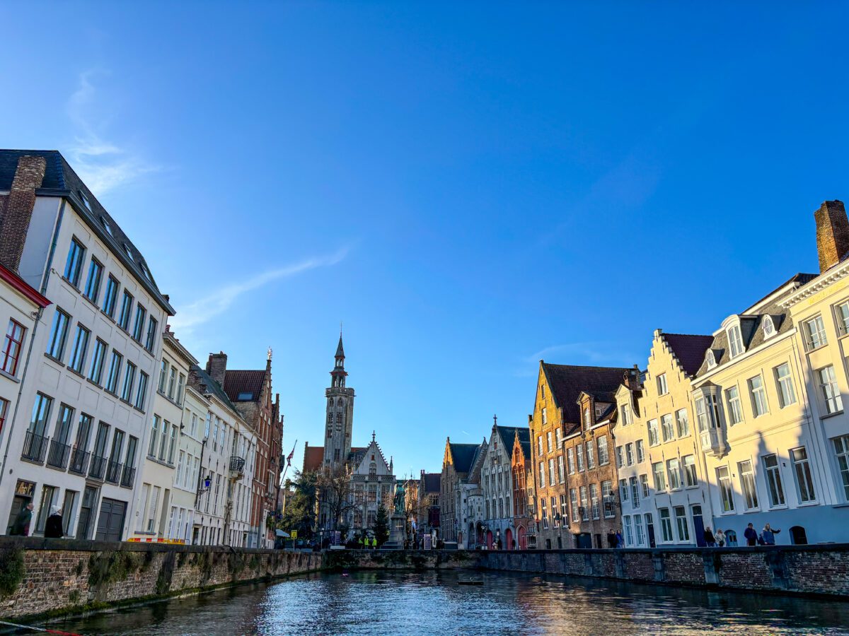 View from Canal Tour Bruges