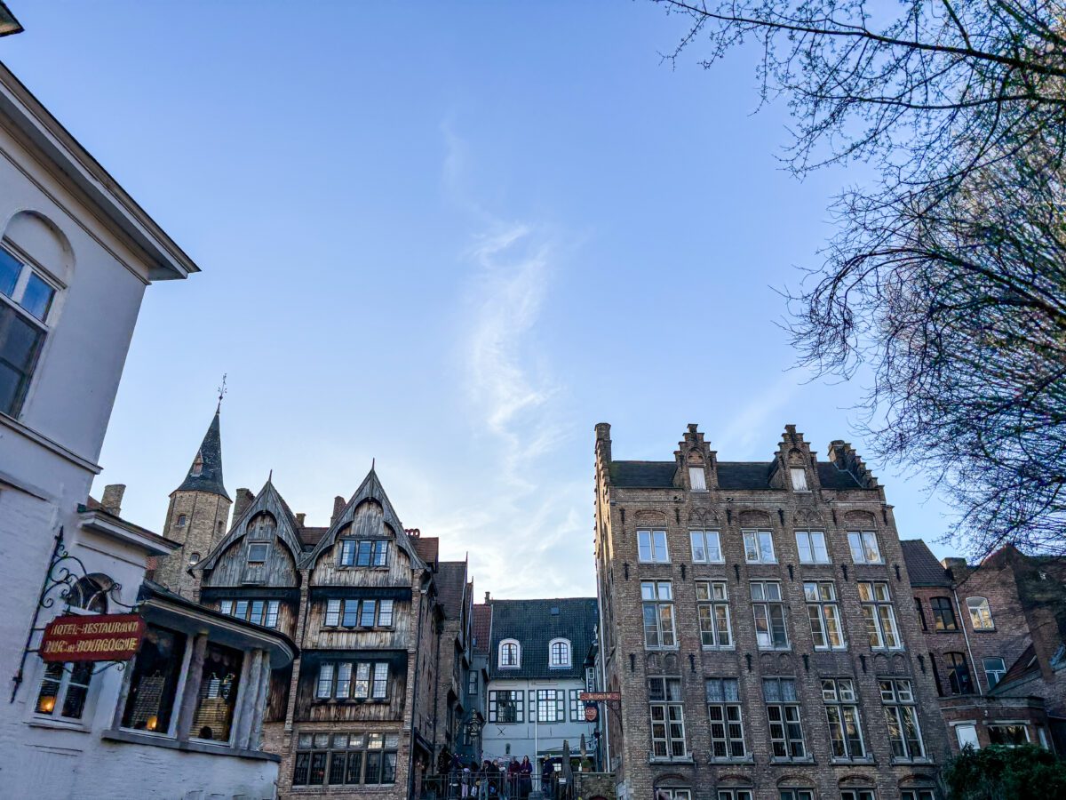 View from Canal Tour Bruges