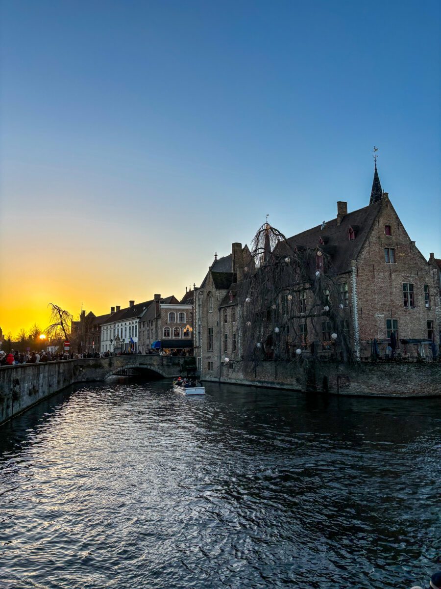 Sunset Rosary Quay Bruges