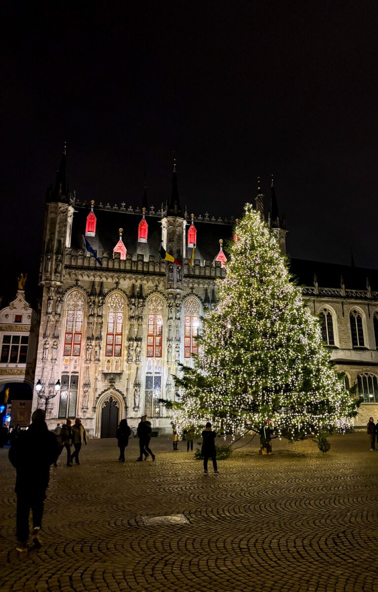 Bruges City Hall Night