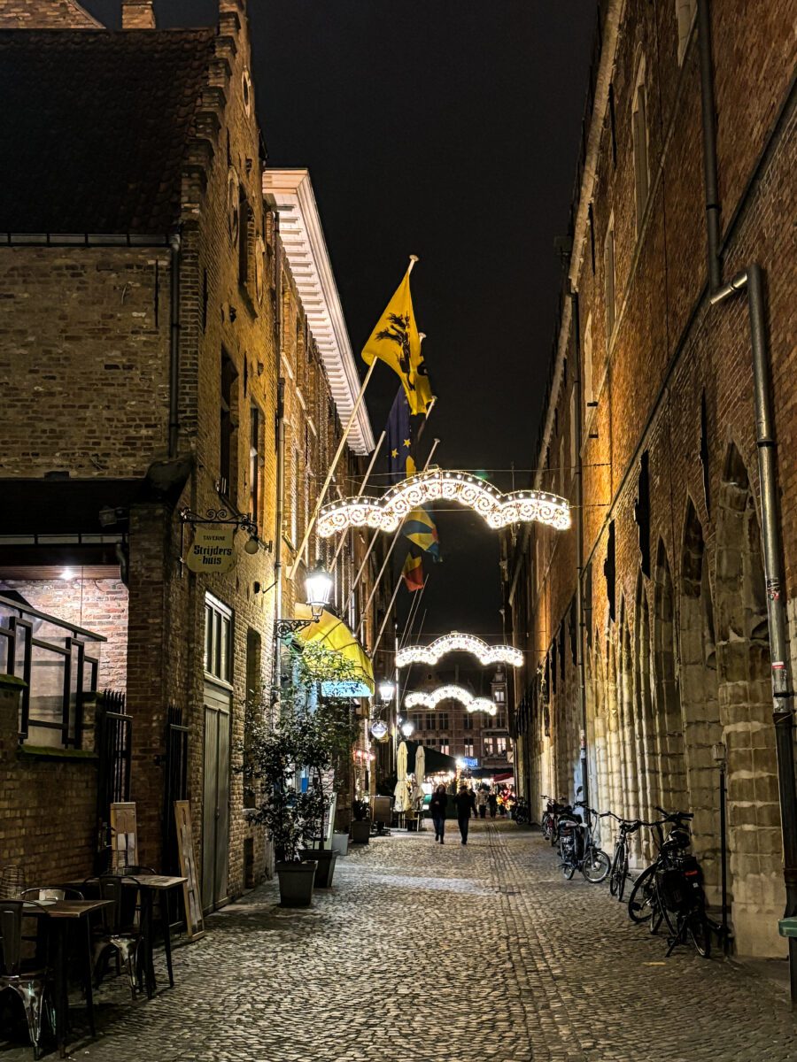 Bruges Steet Night