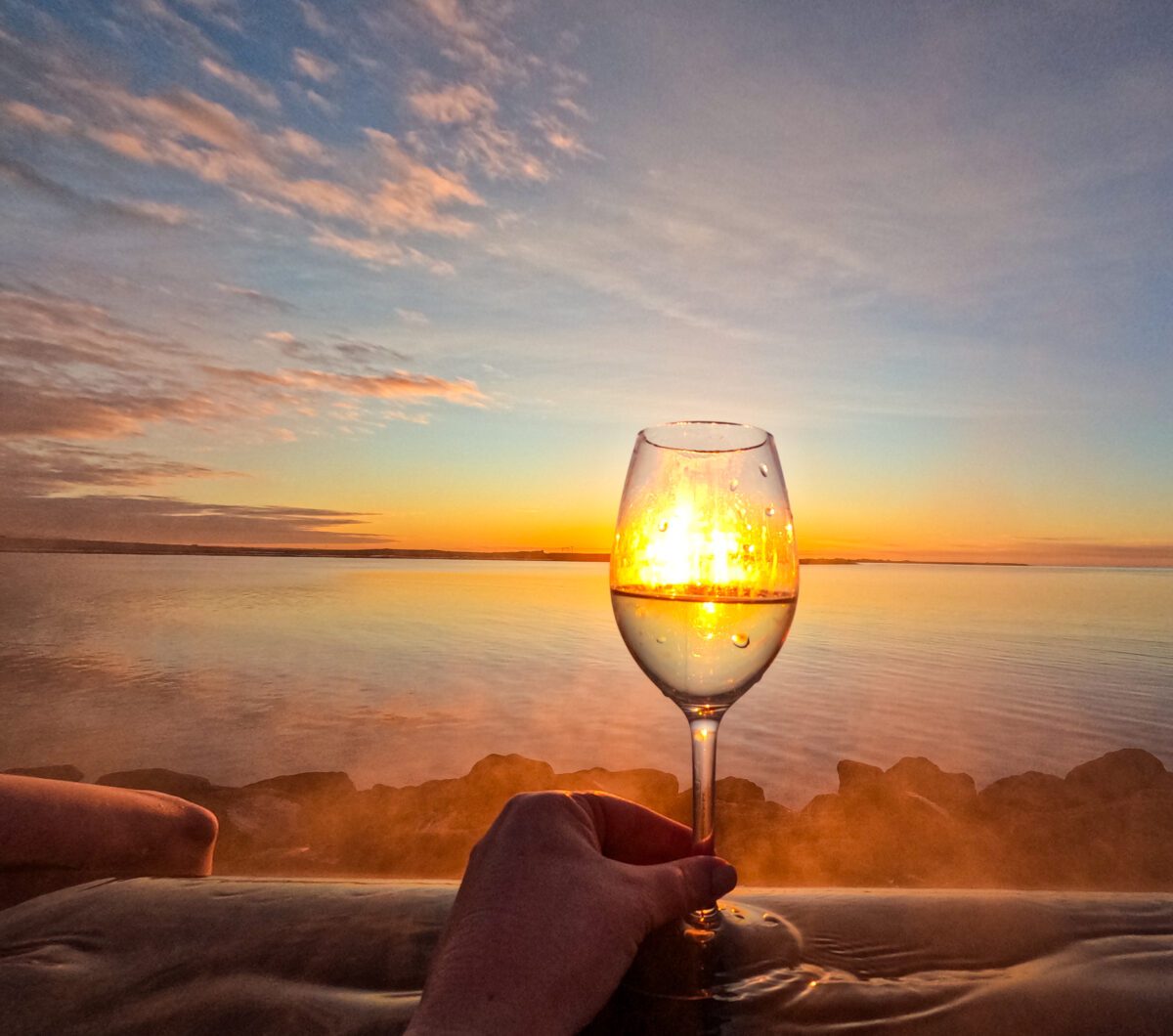 Wine at Sky Lagoon