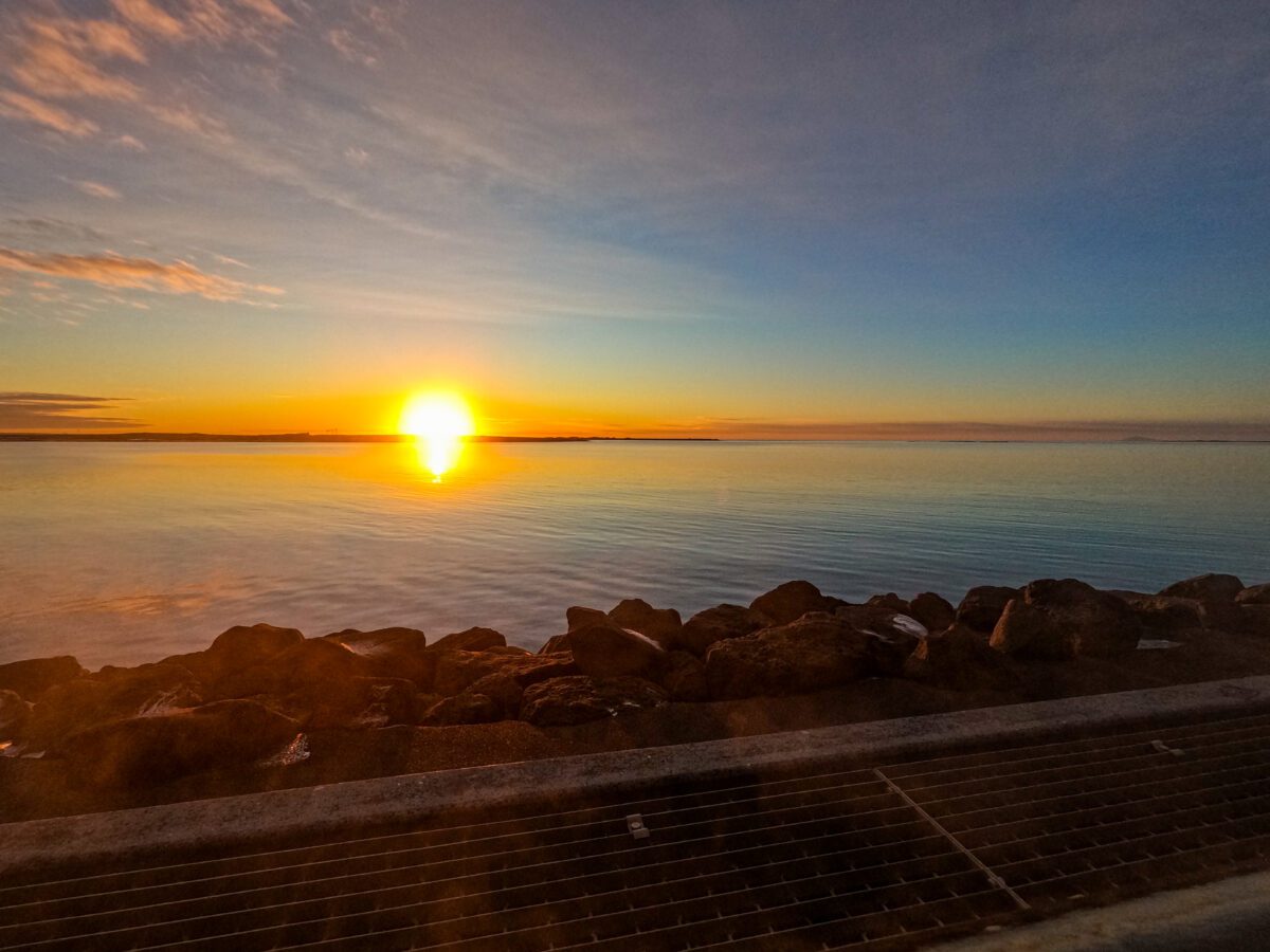 Sunset from Sky Lagoon