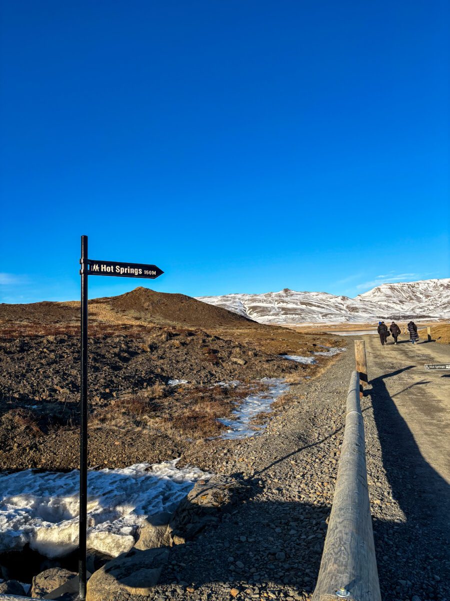 Road to Hvammsvik Hot Springs