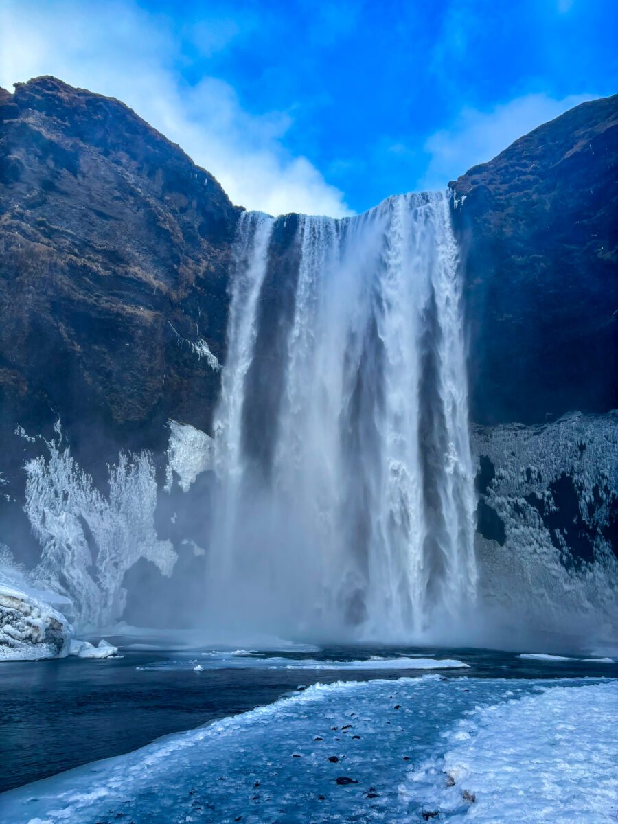 Skogafoss Iceland Winter