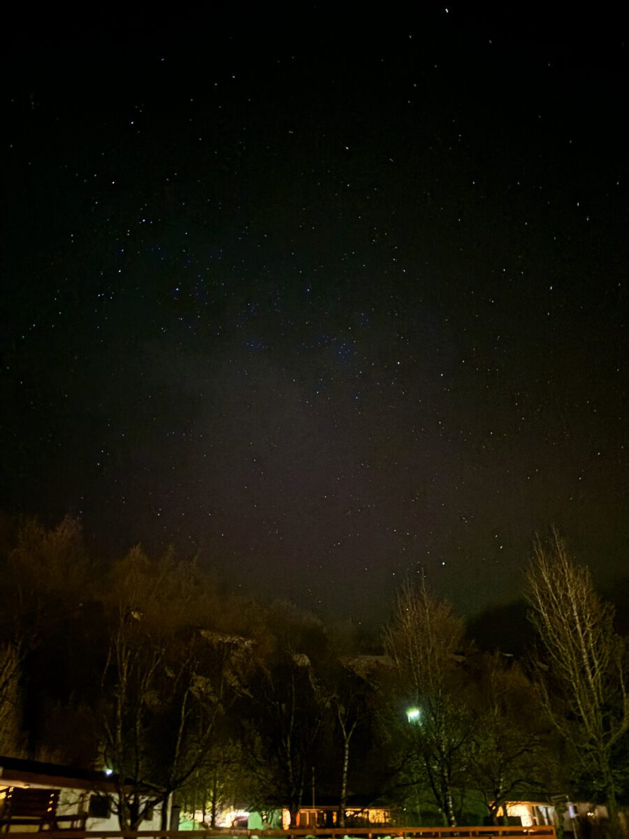 Faint Northern Lights Iceland