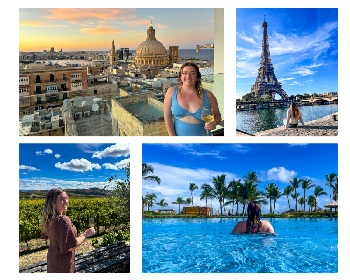 travel shop collage