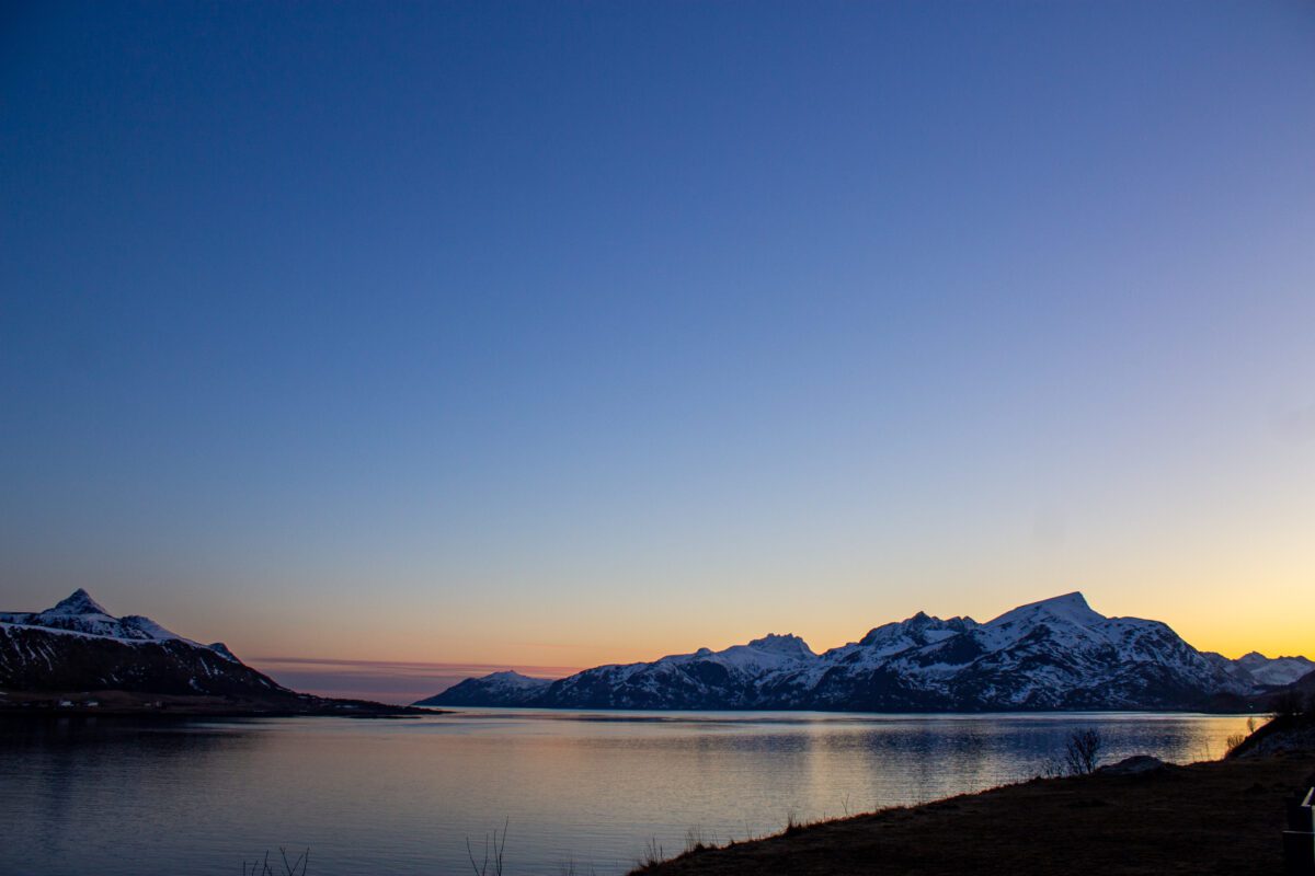 Leknes Lofoten Sunset