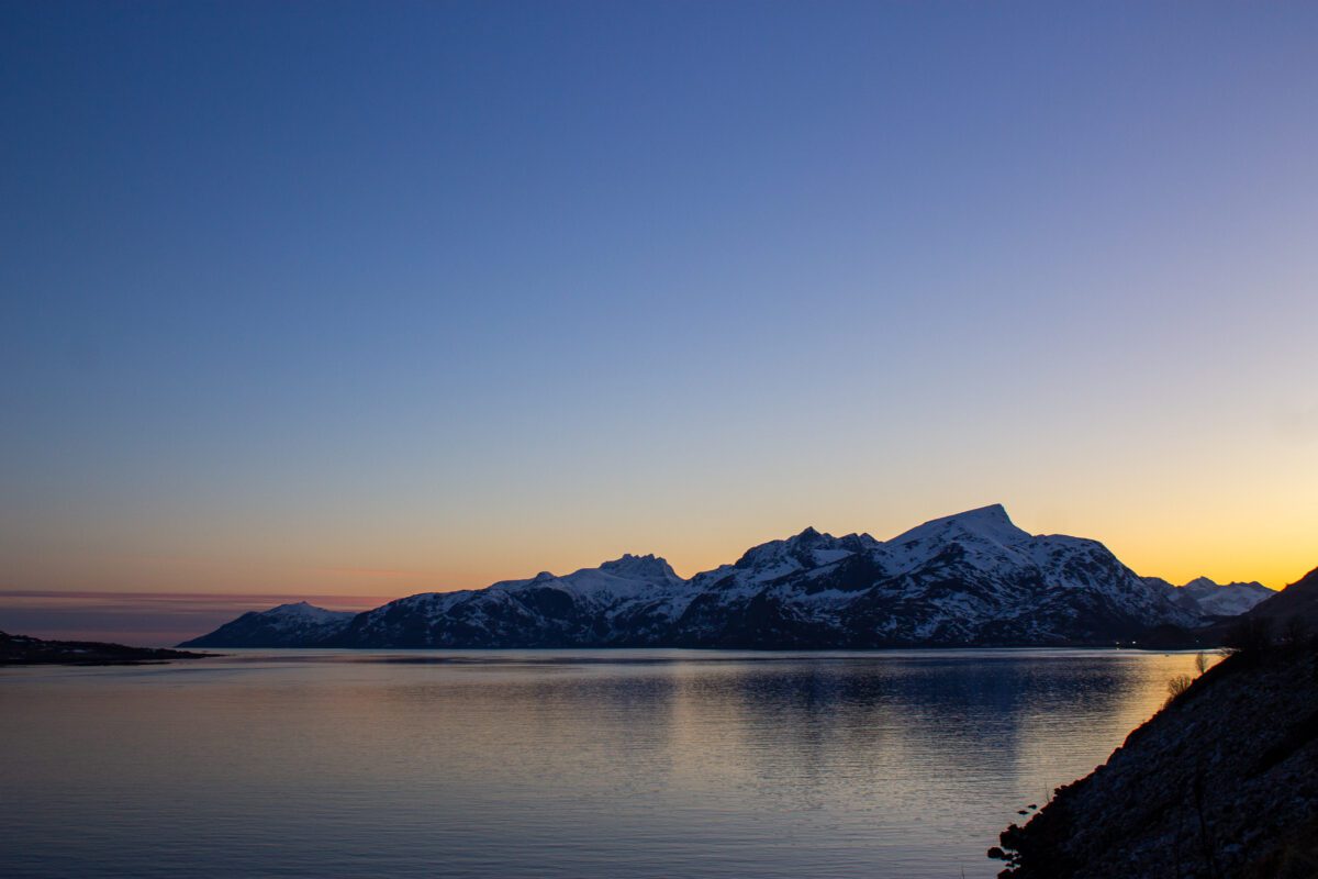 Leknes Lofoten Sunset