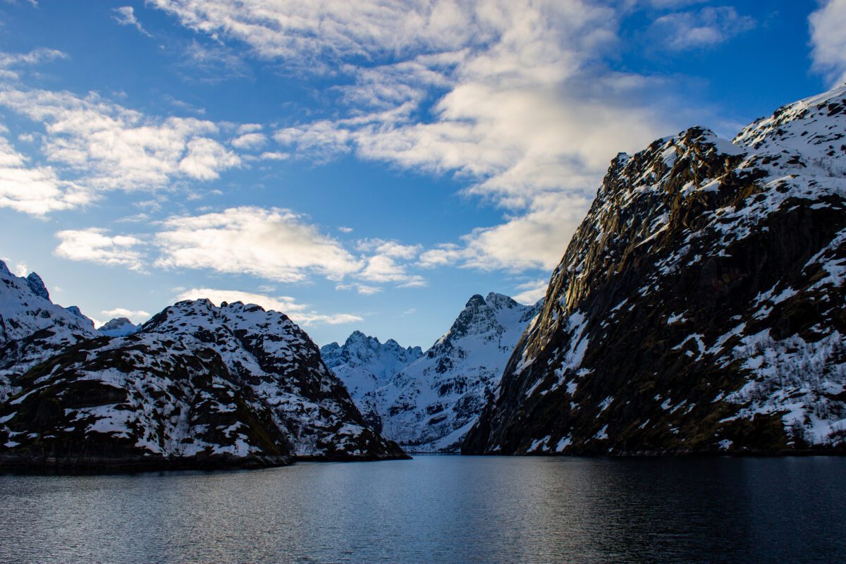 Lofoten Fjords Winter