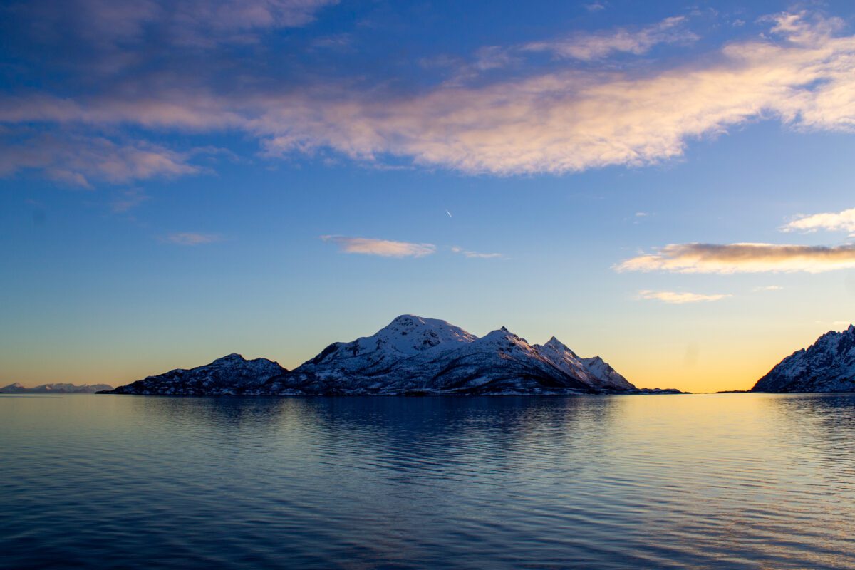 Golden Hour Melting into Blue Hour Lofoten Islands