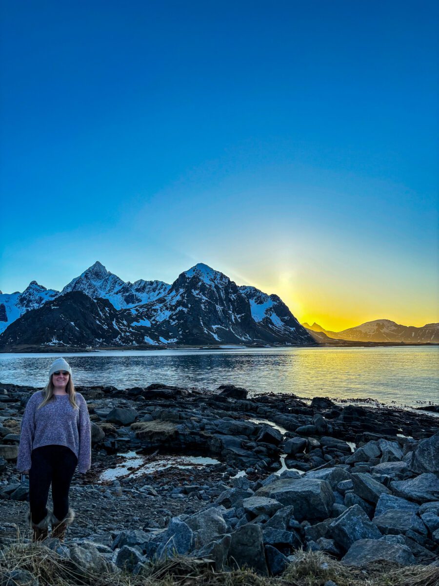 Flakstad Lofoten Sunset