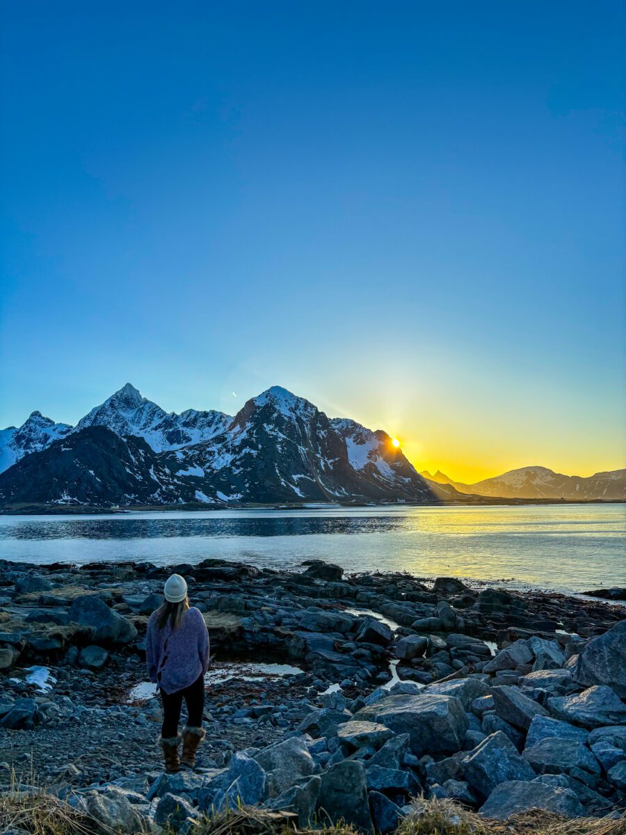 Flakstad Lofoten Sunset