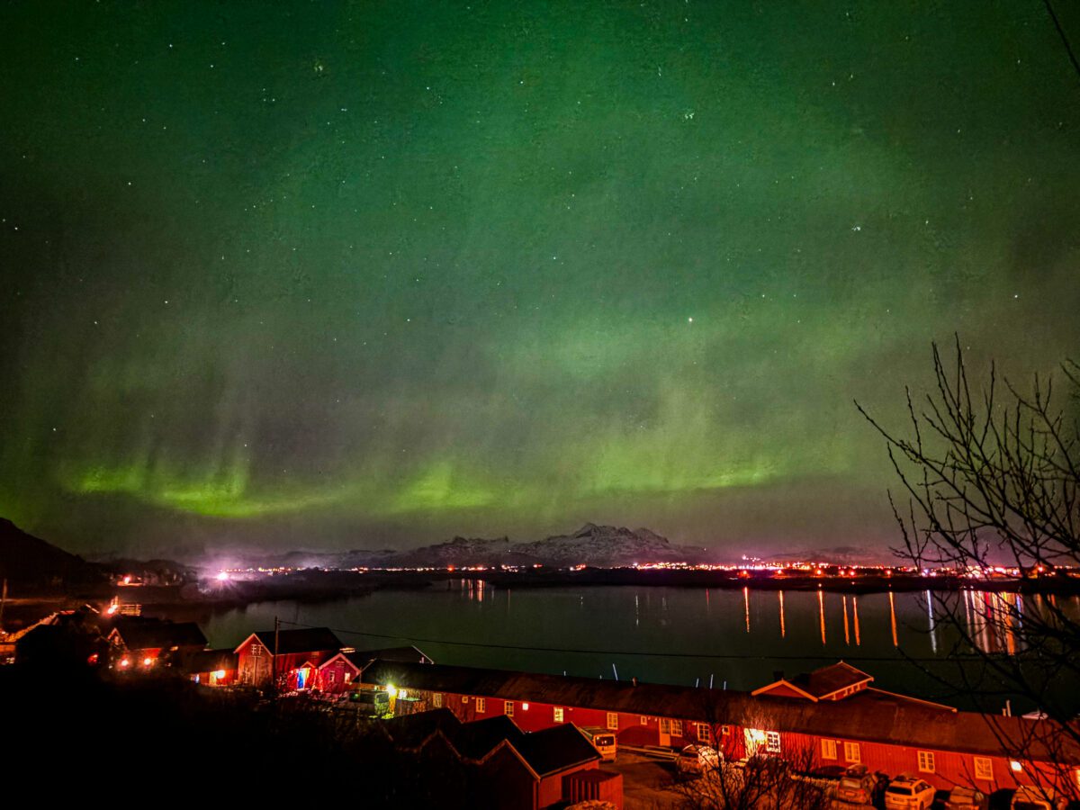 Leknes Lofoten Northern Lights