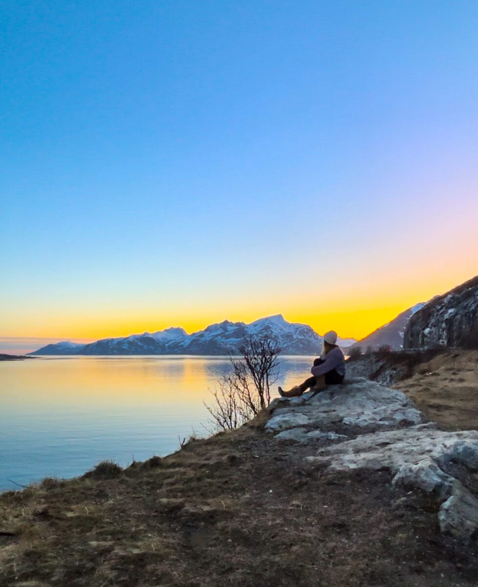 Leknes Lofoten Sunset