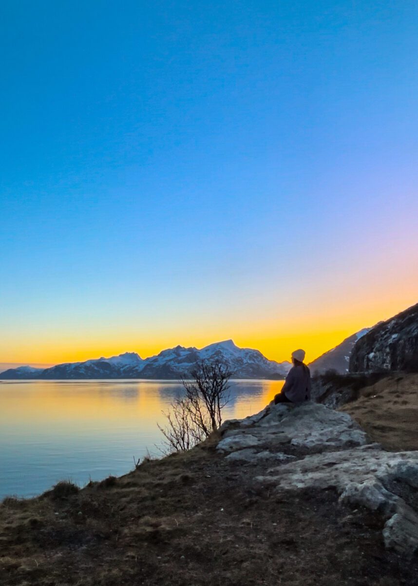 Leknes Lofoten Sunset