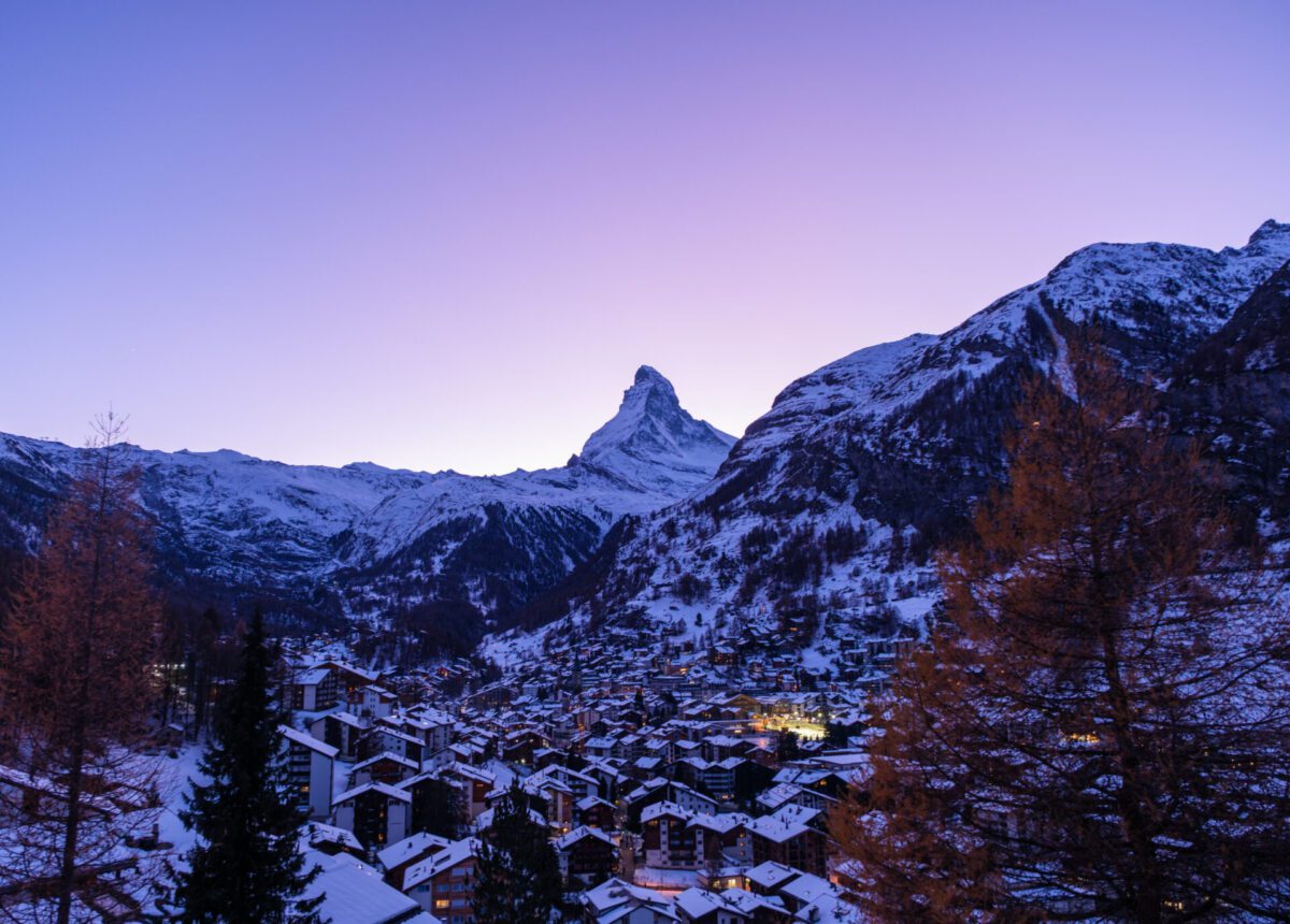 Sunset Zermatt Switzerland