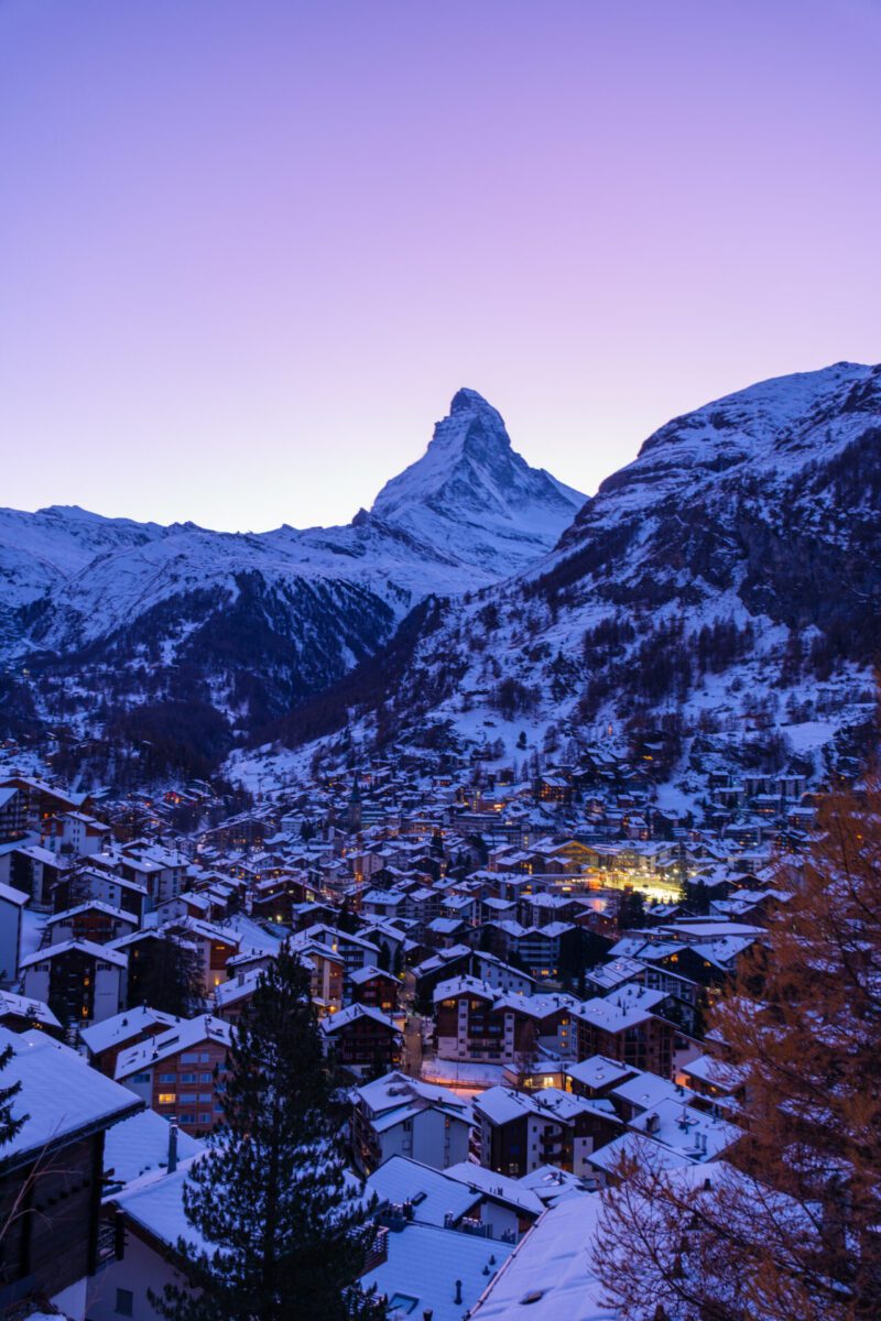 Sunset Zermatt Switzerland