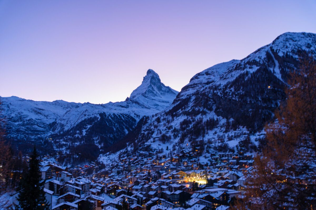 Sunset Zermatt Switzerland