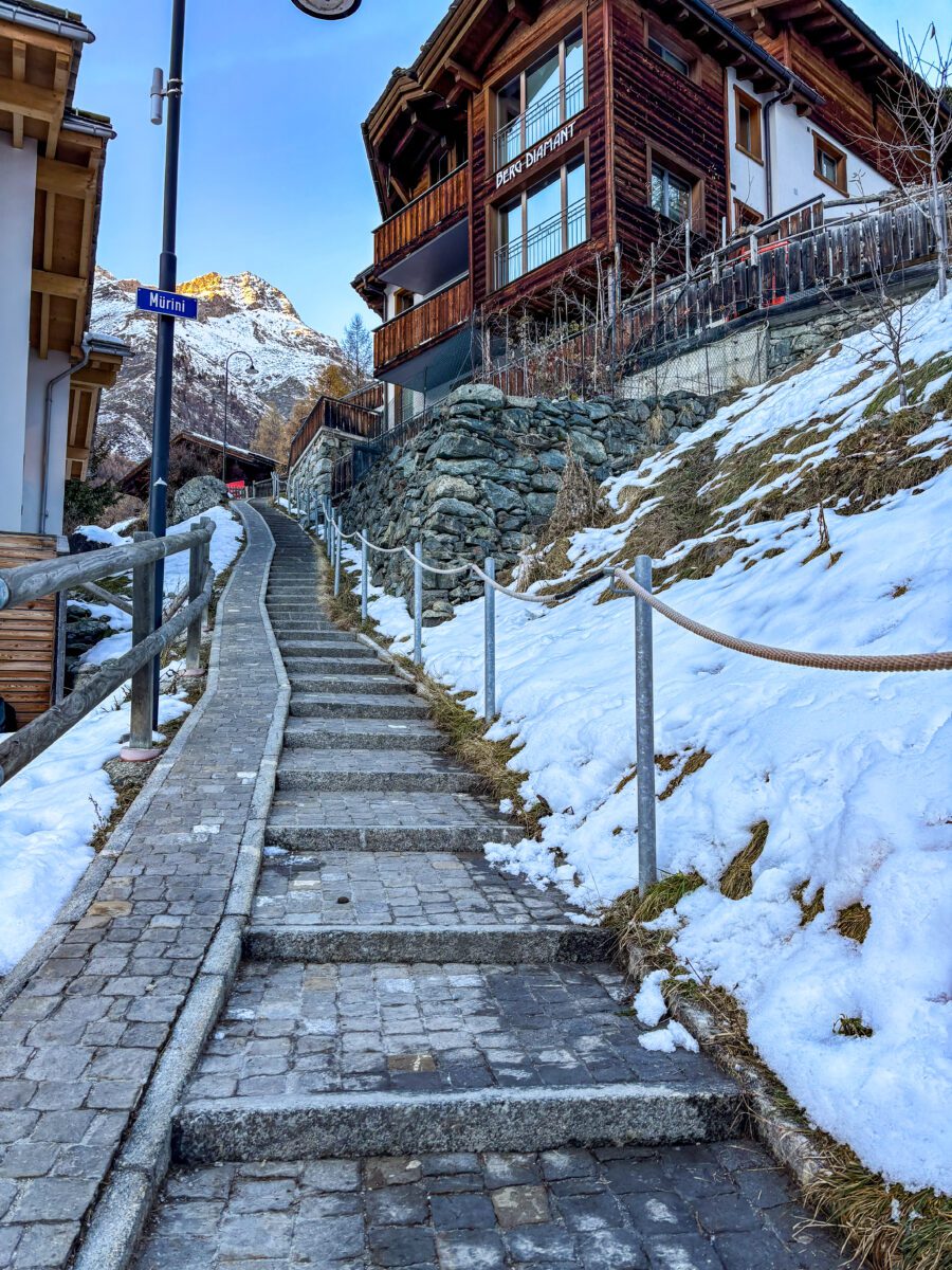 Stairs to Zermatt Viewpoint