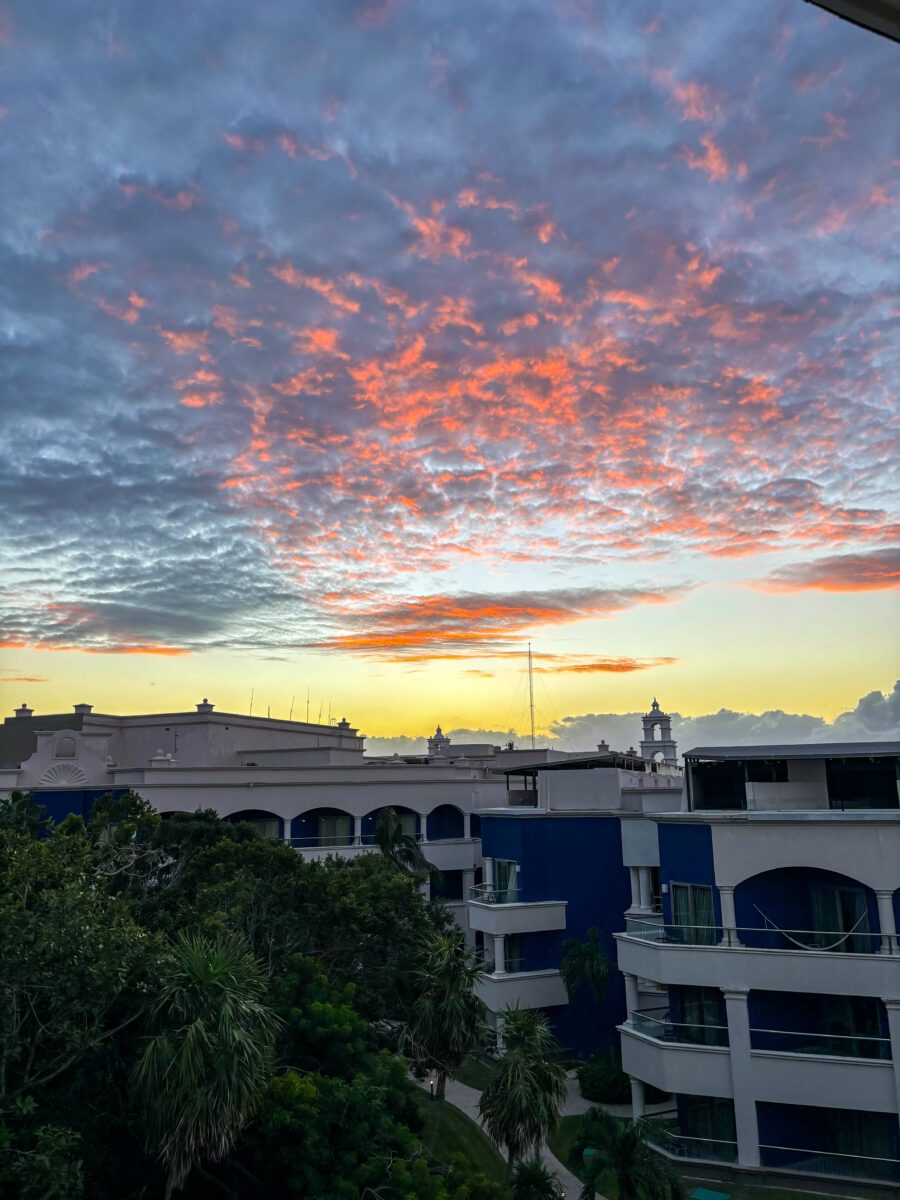 Hard Rock Riviera Maya Sunset from Roof Deck