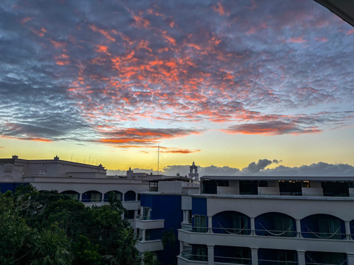 Hard Rock Riviera Maya Sunset from Roof Deck