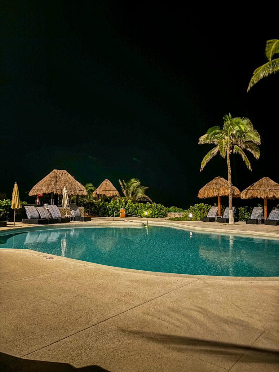 Hard Rock Riviera Maya Pool Night